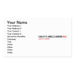 Harley’s Angels London  Business Cards