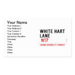 white hart lane   Business Cards