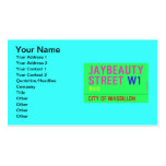 JayBeauty Street  Business Cards