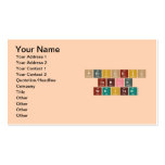 Periodic
 Table
 Writer  Business Cards