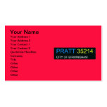 PRATT  Business Cards
