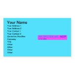 One Direction Lane   Business Cards