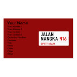 JALAN NANGKA  Business Cards