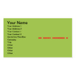 All About Elements !  Business Cards