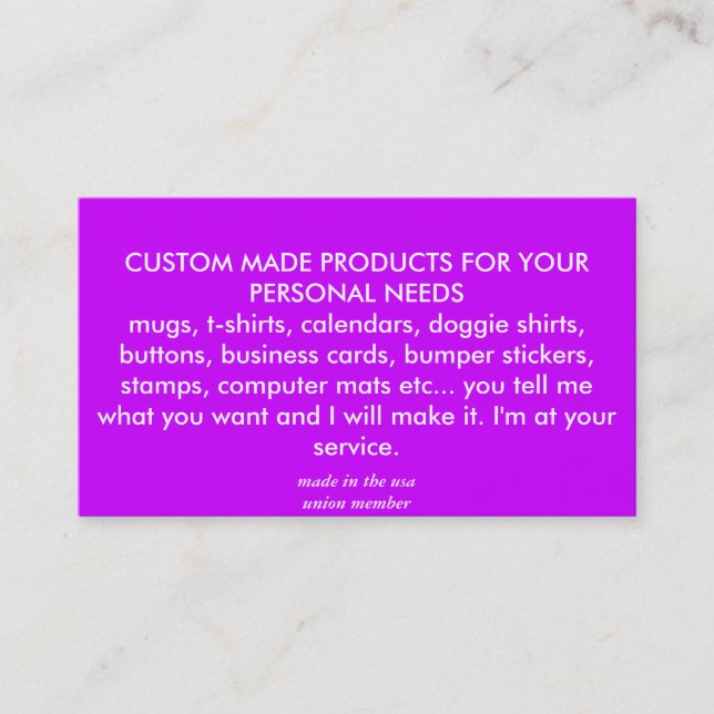 business cards (Front)