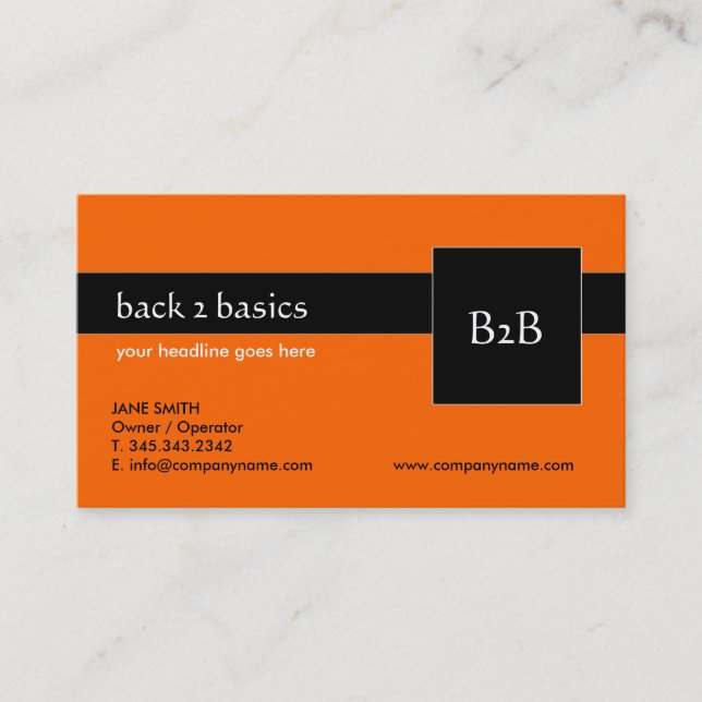 Business Cards - B2B (Front)