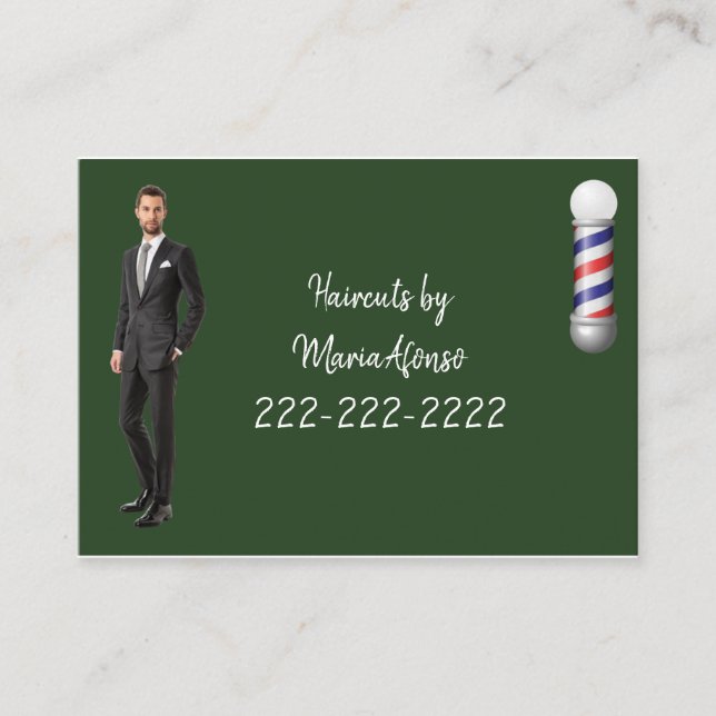 Business Cards, Barbershop Business Cards (Front)