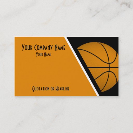 Customizable Business Cards Basketball
