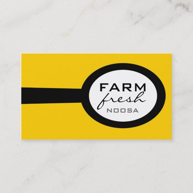 business cards > big spoon [yellow : black] (Front)