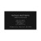 Business Cards | Black Minimalist Custom Logo Card