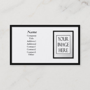Business Cards - Black Picture Frame (white mat)