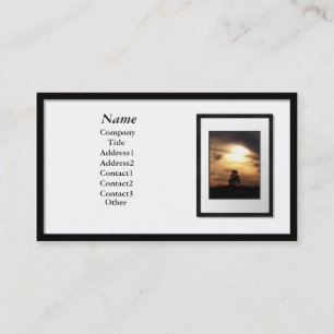 Business Cards - Black Picture Frame (white mat)