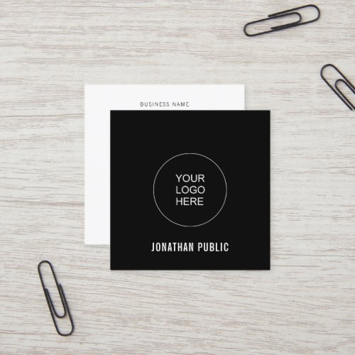 Business Cards Black  White Elegant Template