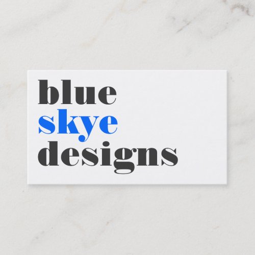 business cards > blue skye  [blue : charcoal]