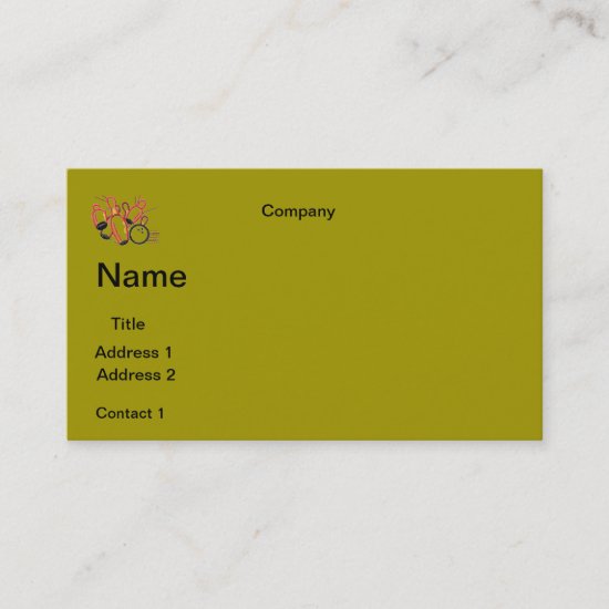 BUSINESS cards BOWLING DESIGN