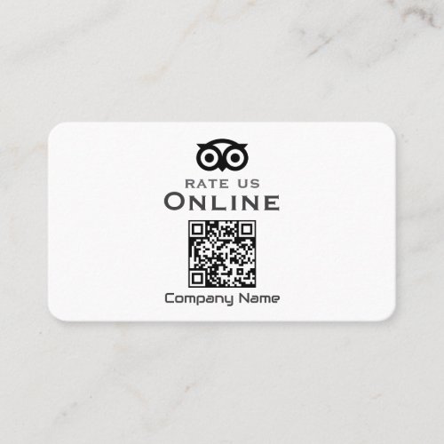 Business Cards Business Review QR Display