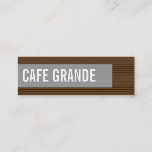 business cards > cafe grande [chocolate : grey]