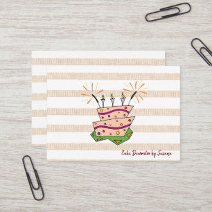 Business Cards, Cake Decorator Business Cards