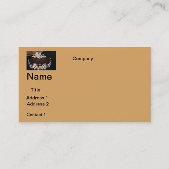 BUSINESS cards CAKE DESIGN