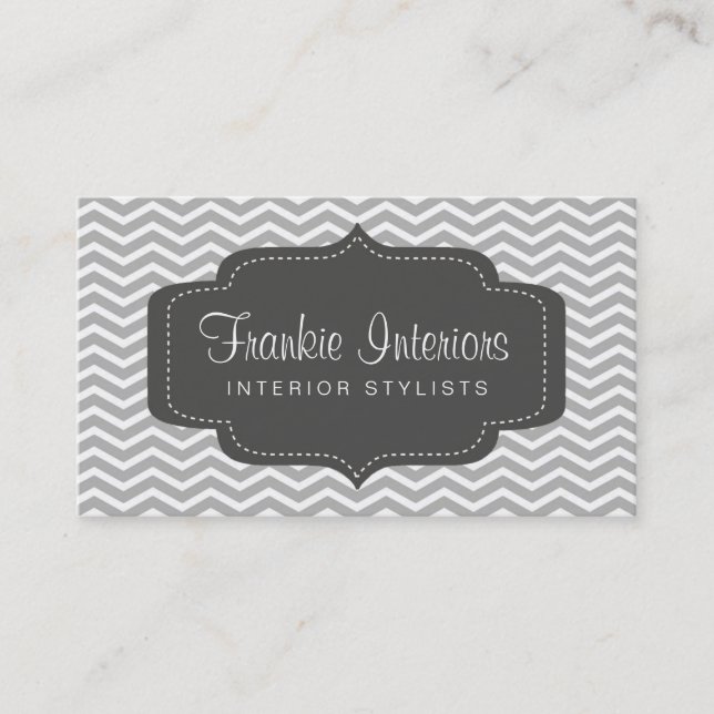 business cards > chevron2 [charcoal:gray] (Front)