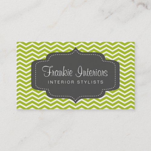 business cards > chevron2 [charcoal:lime]