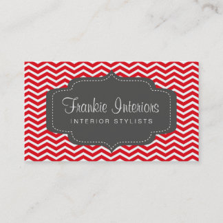 business cards > chevron2 [charcoal:red]