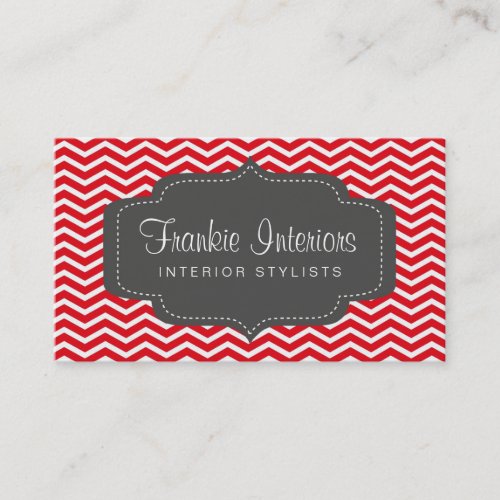 business cards > chevron2 [charcoal:red]
