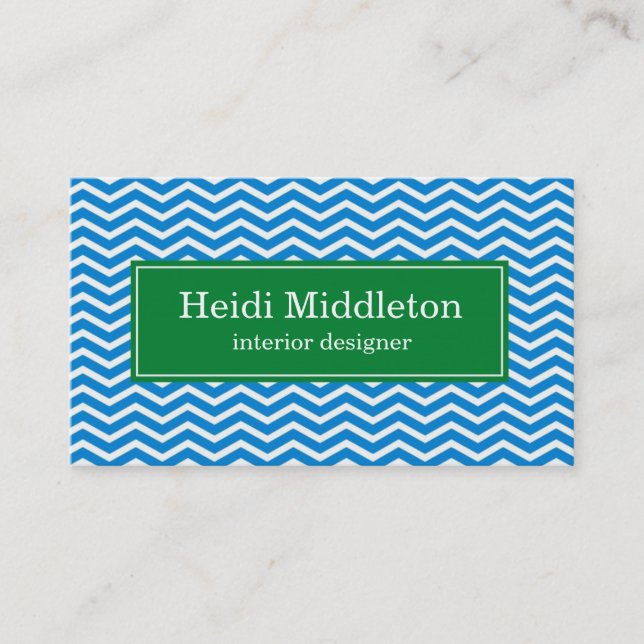 business cards > chevron [blue:green] (Front)