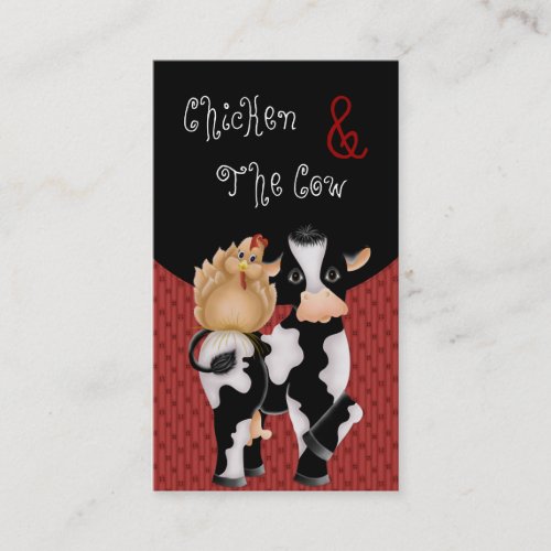 Business Cards :: Chicken &amp; The Cow Country