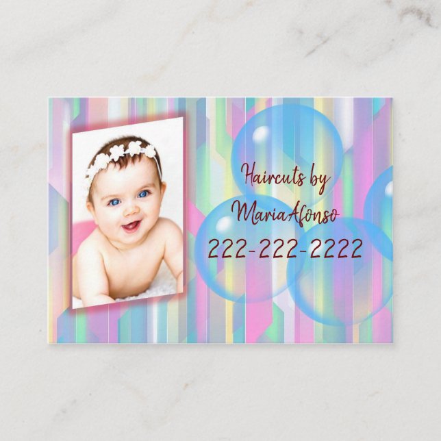 Business Cards, Children's Haircuts Business Cards (Front)