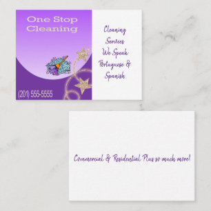 Business Cards, Cleaning Lady  Business Card