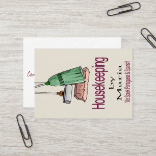Business Cards, Cleaning Lady  Card