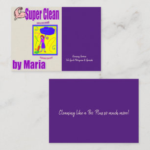 Business Cards, Cleaning Lady  Card