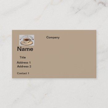 Business Cards  Coffee Design by CREATIVEforBUSINESS at Zazzle
