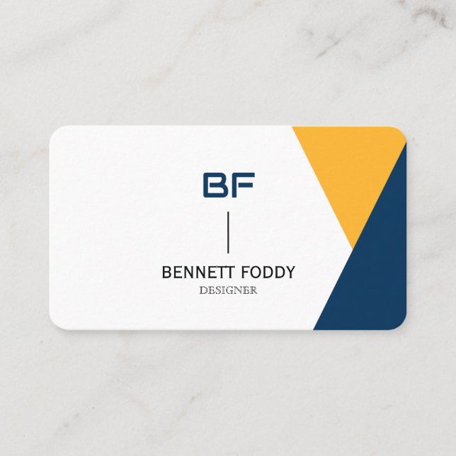 Business Cards | Custom Graphical Shape (Front)