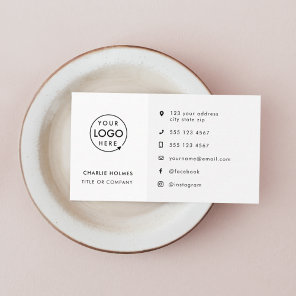 Business Cards | Custom Logo Icons Modern White