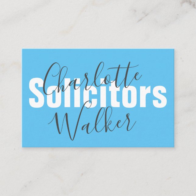 Business Cards - Customise Professional Two Tone (Front)