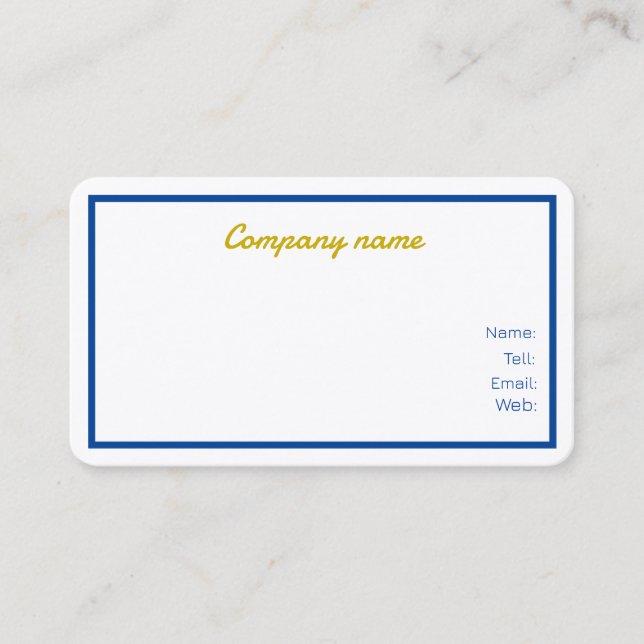Business Cards Customized (Front)