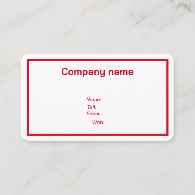 Business Cards Customized (Front)