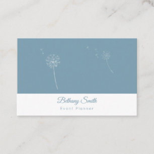 Business Cards Dandelion (Teal)