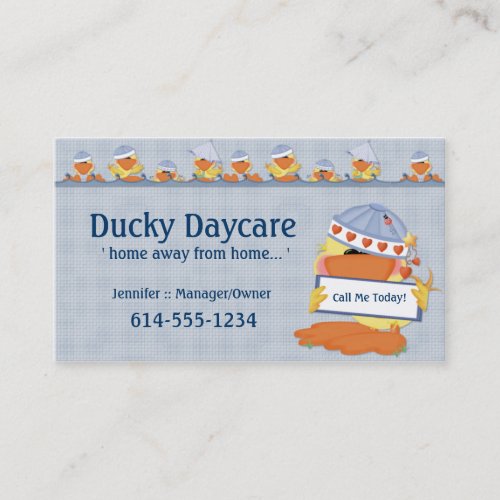 Business Cards :: Duck's Playing in Water 2