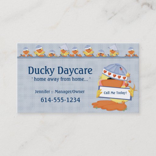 Customizable Business Cards :: Duck's Playing in Water 2