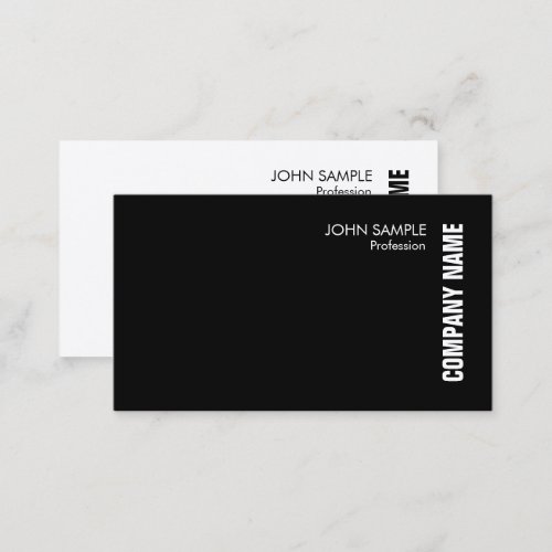 Business Cards Elegant Modern Black White