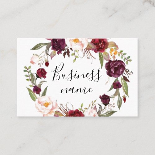 Business Cards _ Floral Wreath Design2
