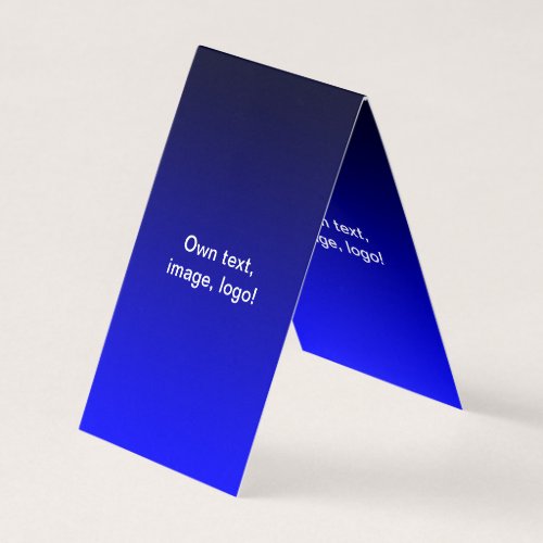 Business Cards Folded Tent V Dark Blue_Royal Blue