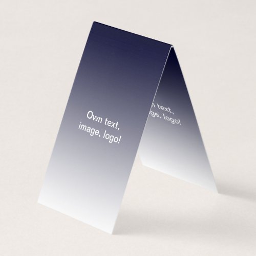 Business Cards Folded Tent V Dark Blue _ White