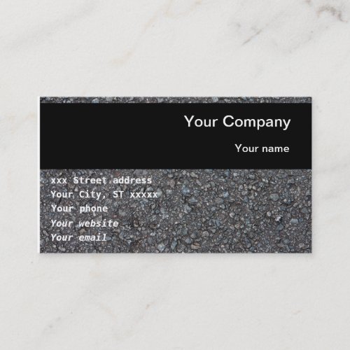Business cards for construction industry