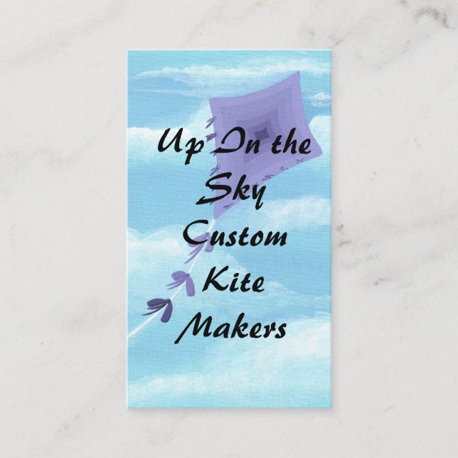 Business Cards for Custom Kite Makers (Front)