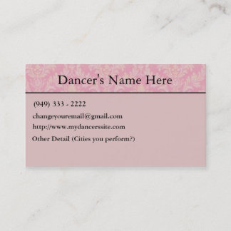 Business Cards for Dancers