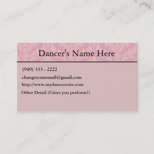 Business Cards for Dancers